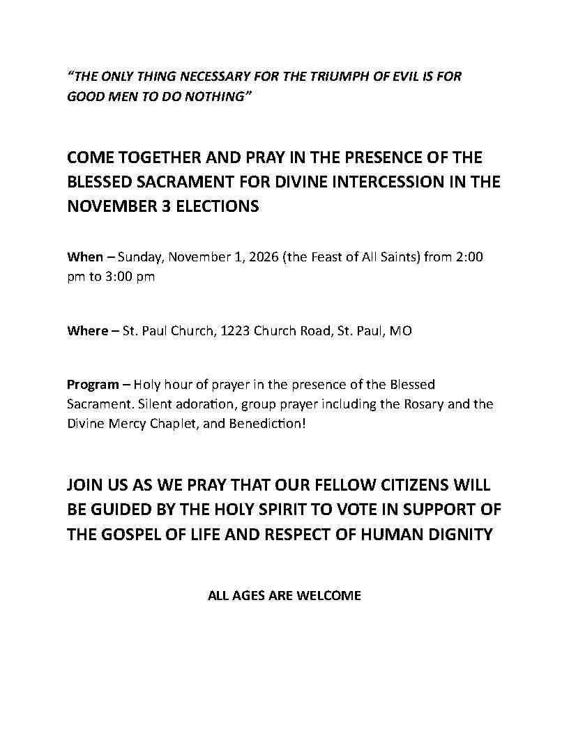 2026 Sp Holy Hour For Elections