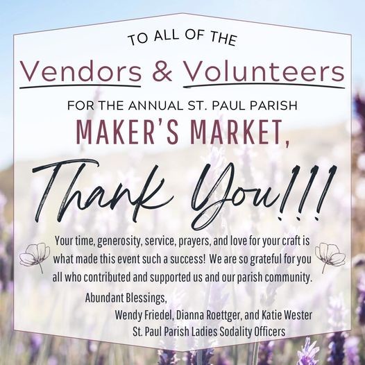 Maker Market Thank You